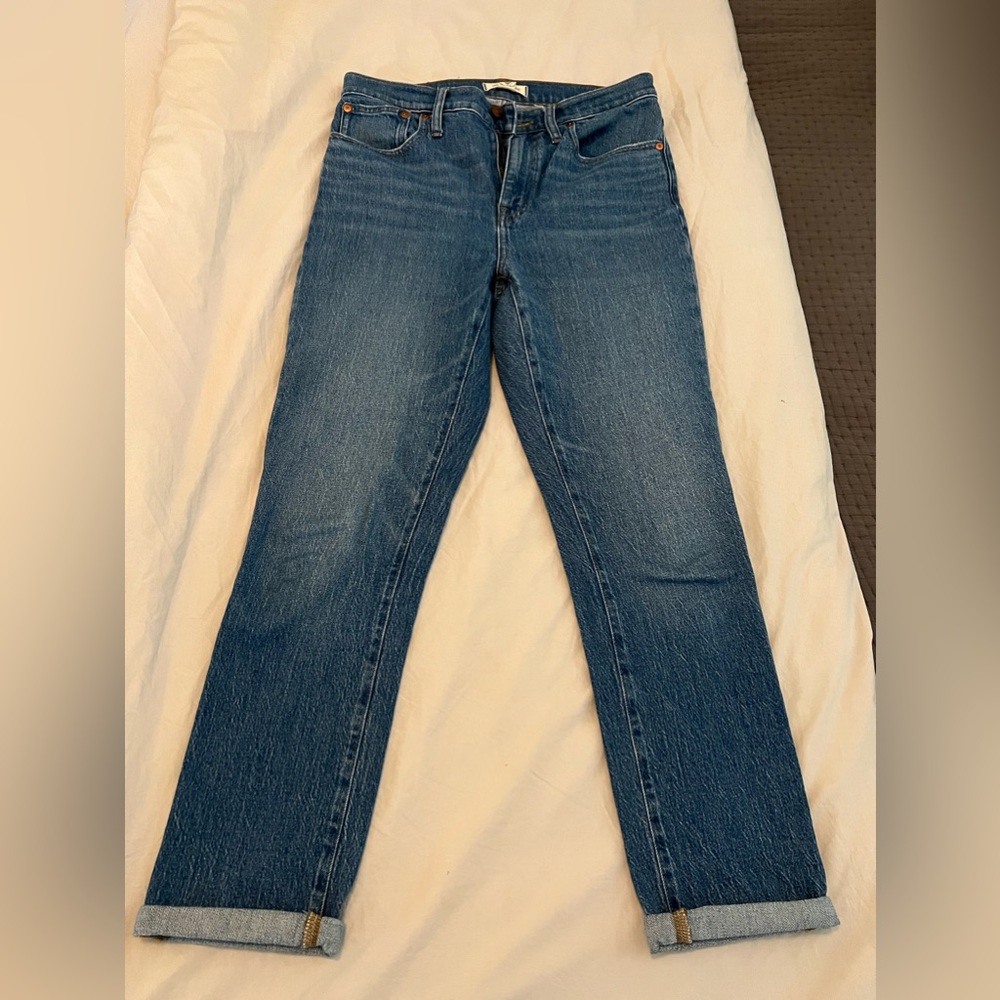 Madewell high-rise slim boyjean